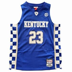 Unlimited Classics Jersey Kentucky Wildcats Anthony Davis #23 Blue Mens Large